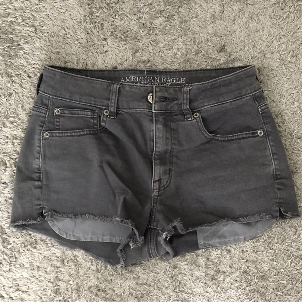 American Eagle High-Rise Stretch Denim Shorts